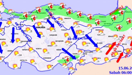Türkiye'de kuvvetli yağış ve rüzgâr alarmı!