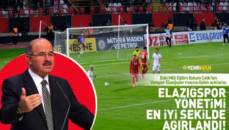 Eski Millî Eğitim Bakanı Çelik’ten Elazığspor-Vanspor açıklaması – Birlik Haber Ajansı