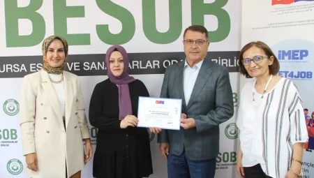 Bursa’da kadın kaynak ustaları iş başında