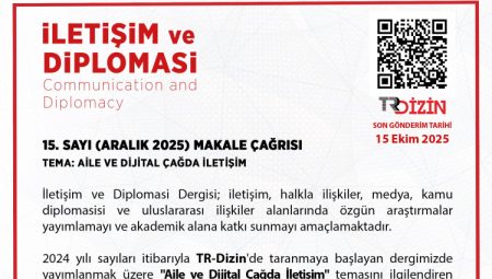 İletişim ve Diplomasi Dergisi’nden makale çağrısı