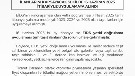 Ticaret'ten sahte ilanlara karşı dev adım… EİDS ile tüm taşıt ilanlarında yetki doğrulama zorunlu