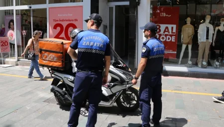 Kocaeli’de yaya güvenliği için motosikletlilere sıkı denetim