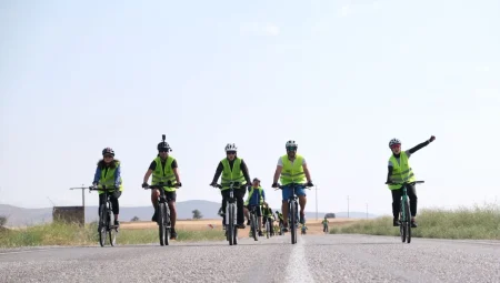 Konya’da tarihi rotada pedallar tarih ve doğa için döndü