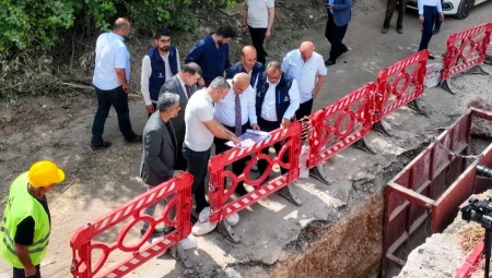 Malatya’da altyapı çalışmalarına yerinde inceleme