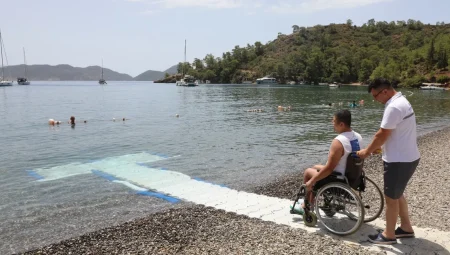 Muğla’da engelsiz plajlarla hayat kolaylaşıyor