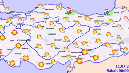 Sıcaklıklar yüksek, rüzgar ve yağış bekleniyor