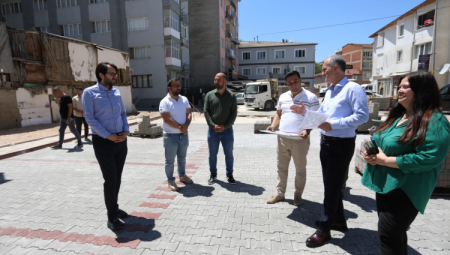 Bursa İnegöl'de kamulaştırılan alanlar otoparka dönüşüyor