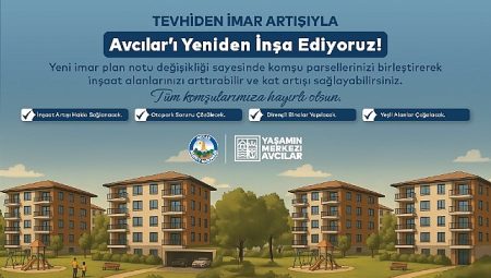 Avcılar’da Tevhiden İmar Artışı ile Kentsel Dönüşümün Önü Açılıyor