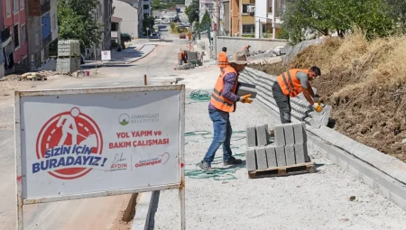 Bursa’da Akpınar yollarına Osmangazi eli