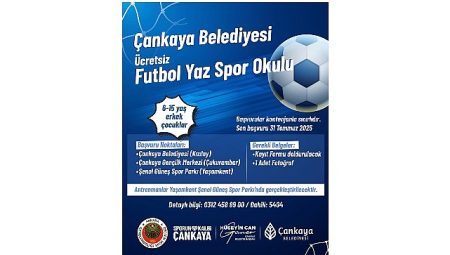 Çankaya Belediyesi’nden Ücretsiz Yaz Spor Okulları