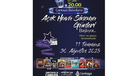 Çankaya’da “Açık Hava Sinema Günleri” başlıyor