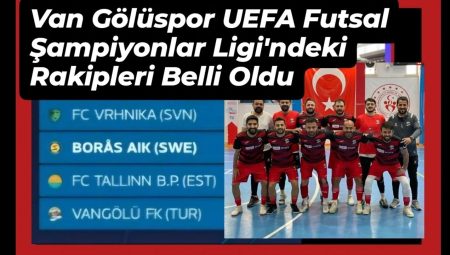 Van Gölüspor’un UEFA Futsal Şampiyonlar Ligi’ndeki rakipleri belli oldu – Birlik Haber Ajansı