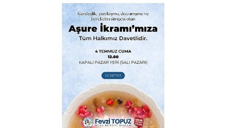 Milas Belediyesi Aşure İkramı Yapacak