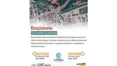 Başiskele Kasap Durağı Altgeçidi geçici olarak trafiğe kapatıldı