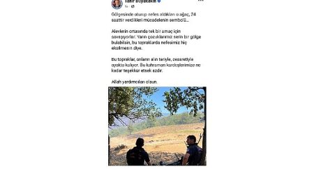Başkan Büyükakın’dan yangın kahramanlarına moral paylaşımı