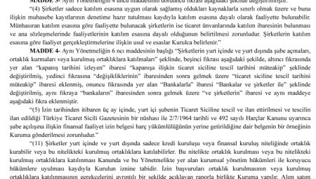 BDDK’dan finansal ve finansman şirket faaliyetlerine ayar