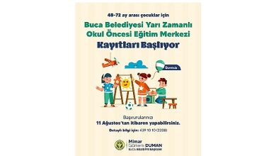 Buca’nın ücretsiz okul öncesi eğitim kurumlarında kayıtlar başladı