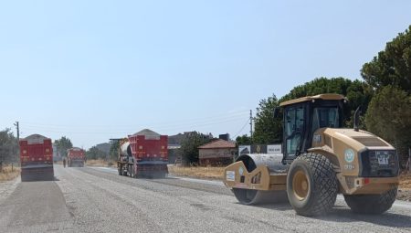 Manisa Soma’da asfalt çalışmaları tamamlandı