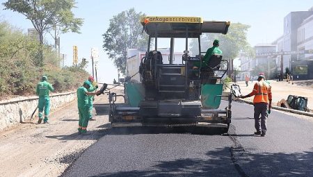 Çankaya’da asfalt çalışmaları devam ediyor