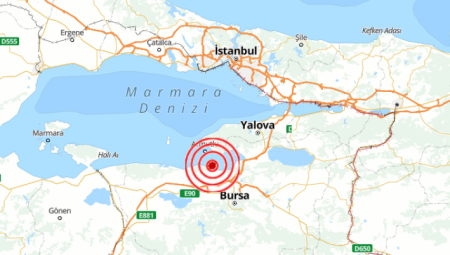 Mudanya'da 3,4 büyüklüğünde deprem!