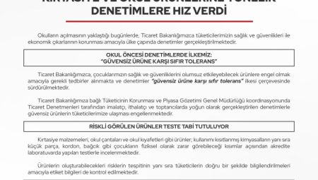 Okul alışverişlerine sıkı denetim! Ticaret'ten güvensiz ürünlere geçit yok!