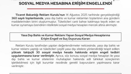 Ticaret'ten 30 hesaba erişim engeli! Yasa dışı bahis ve kumar reklamlarına sert müdahale