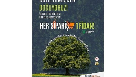 Her sipariş bir fidan oluyor