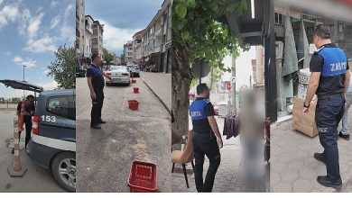 İnegöl’de Kaldırım Ve Yol İşgallerine Geçit Yok
