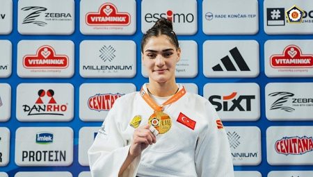 Judocumuz Sinem Oruç’tan Üsküp’te Altın Madalya