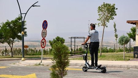 Kahveci Dağı’nda Scooterli Güvenlik Görevlileri