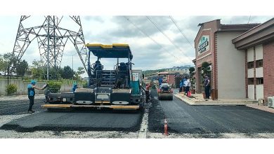 Kent Mezarlığı’nda yollar ve otopark asfaltlandı