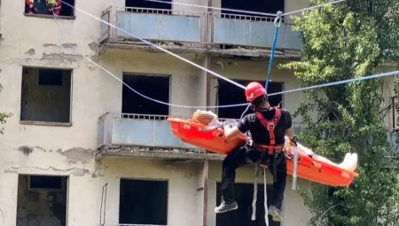 Konya İtfaiyesi’nden Gürcistan’da “Doğada Arama Kurtarma Eğitimi”