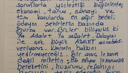 Ekrem İmamoğlu'ndan Bursalılara mektup