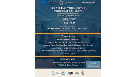 Marmara, Avşa ve Ekinlik Adalarında Kültür Sanat Buluşmaları 3 Ada Kültür Sanat Günleri 3 Ada 9 Yerleşim 9 Gün, 11 Etkinlik!