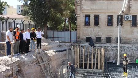 Midyat’ta ek belediye hizmet binasının temeli atıldı