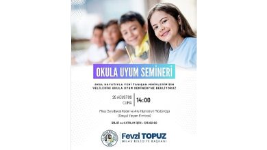 Milas Belediyesi Tarafından ‘Okula Uyum Semineri’ Gerçekleştirilecek