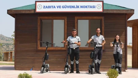 Nevşehir Kahveci Dağı’nda Scooterli güvenlik görevlileri