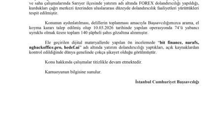 İstanbul’da Forex dolandırıcılığına 74'ü yabancı 140 gözaltı!